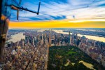 Vista de helicopter para o Central Park em Nova York