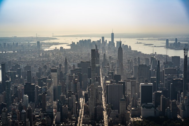 Vista aerea de Manhattan